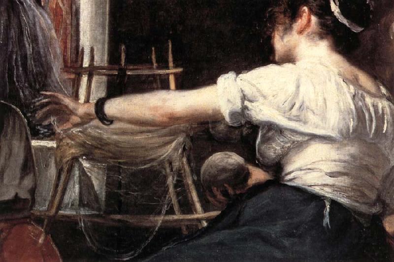 Diego Velazquez Details of The Tapestry-Weavers oil painting image